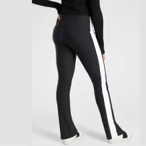 Athleta Interstellar Tight Color Block Black Women Size 2 Work Travel Commute - Picture 1 of 11
